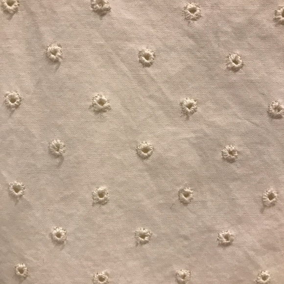 NWT Theory Eyelet Skirt 8 white defects belt a-line cotton - Picture 6 of 13